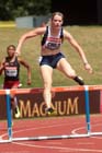 Eilidh Child in the 400 metres hurdles at the Sainsbury's British Championships, Birmingham.